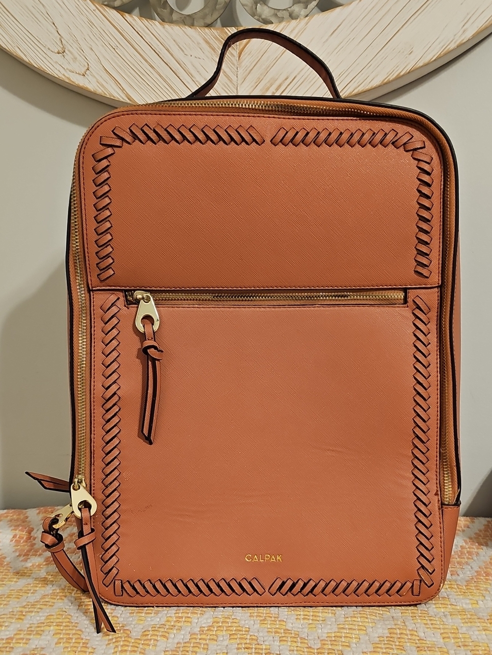 Calpak Kaya Vegan Leather Laptop Backpack